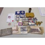 SELECTION OF VARIOUS COINAGE TO INCLUDE COMMEMORATIVE COINS & MEDALS.