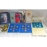 2 FOLDERS THE GREAT BRITISH 1983 COIN COLLECTION, UNCIRCULATED QUALITY,