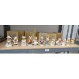 12 ROYAL DOULTON BRAMBLEY HEDGE FIGURES INCLUDING CONKER,