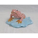 HEREND PORCELAIN FROG - 4.