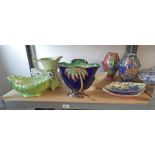 SELECTION OF MALING, KENSINGTON & BESWICK VASES,