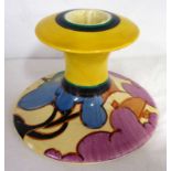 CLARICE CLIFF FANTASQUE BALLOON TREES CANDLESTICK - 8 CM TALL Condition Report: