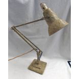 HERBERT TERRY & SONS MOTTLED CREAM ANGLEPOISE DESK LAMP