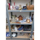 LARGE SELECTION OF GLASSWARE, BRASSWARE,