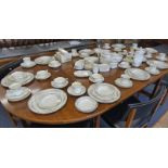 120 PIECE NORITAKE BONE CHINA DINNER WEAR 9729 Condition Report: 120 piece vintage