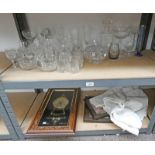 VARIOUS GLASSWARE,