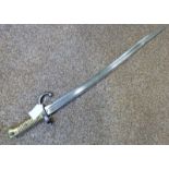 1866 MODEL CHASSEPOT YATAGHAN BAYONET WITH BRASS HANDLE