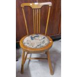 EARLY 20TH CENTURY SPINDLE BACK MUSIC CHAIR Condition Report: Height from floor to