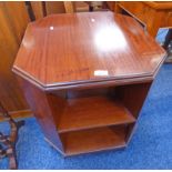 MAHOGANY OCTAGONAL TABLE HEIGHT 61CMS