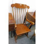 20TH CENTURY SPINDLE BACK ROCKING CHAIR