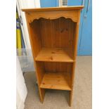 PINE OPEN BOOKCASE