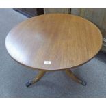 19TH CENTURY MAHOGANY CIRCULAR TOPPED PEDESTAL TABLE