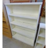 PAINTED OPEN BOOKCASE