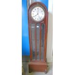 LONG CASE CLOCK WITH GLASS PANEL DOOR