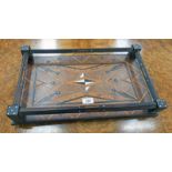 EASTERN TRAY WITH BASE & EBONY INLAY,