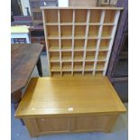 OAK LINEN BOX & OPEN MULTI SHELVES