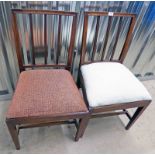 PAIR OF EARLY 19TH CENTURY MAHOGANY SPAR BACK CHAIRS