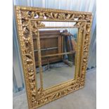 DECORATIVE GILT FRAMED MIRROR,