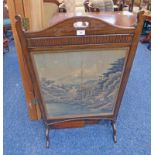 ARTS AND CRAFTS STYLE MAHOGANY FRAMED SCREEN