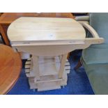 PINE KITCHEN TROLLEY