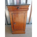 EARLY 20TH CENTURY PINE CABINET WITH SINGLE DRAWER OVER PANEL DOOR,