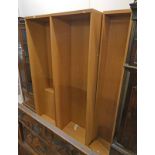 3 OPEN BOOKCASES