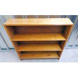 PINE OPEN BOOKCASE,