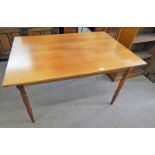 RECTANGULAR TABLE ON TURNED SUPPORTS LENGTH 120 CMS