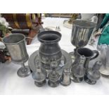 VARIOUS PEWTER WARE