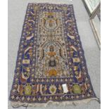 BLUE GROUND MIDDLE EASTERN RUNNER 200 X 100CM