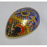 ROYAL CROWN DERBY MOUSE PAPERWEIGHT WITH GOLD STOPPER