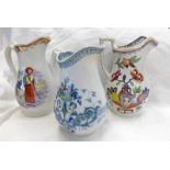 3 19TH CENTURY SCOTTISH POTTERY JUGS BY BELLS,