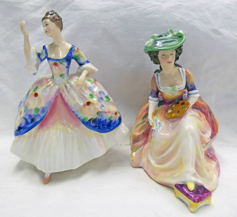 2 ROYAL DOULTON FIGURES,