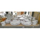 SELECTION OF ROYAL DOULTON AUTUMN GLORY DINNERWARE OVER ONE SHELF
