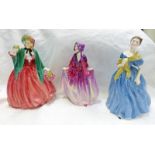 3 ROYAL DOULTON FIGURES, SWEET ANNE HN1496,