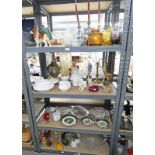 SELECTION OF PORCELAIN, GLASS ETC TO INCLUDE WEATHERBY DECORATIVE PLATES,