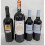 FOUR BOTTLES OF WINE INCLUDING GRAND VIN DE BORDEAUX CAP ROYAL 1.