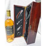 1 BOTTLE CHATEAU GUIRAUD SAUTERNES 1ER CRU - VINTAGE 1998 IN FITTED WOODEN GIFT BOX WITH FITTED