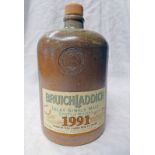 STONEWARE BOTTLE BRUICHLADDICH 14 YEAR OLD SINGLE MALT WHISKY,.