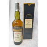 1 BOTTLE DAILUAINE 22 YEAR OLD SINGLE MALT WHISKY, DISTILLED 1973,