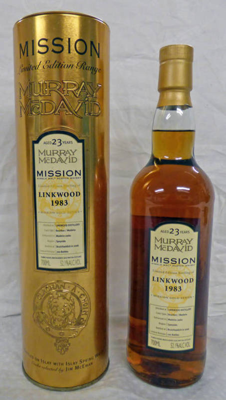 1 BOTTLE LINKWOOD 23 YEAR OLD SINGLE MALT WHISKY, DISTILLED 1983 - 700ML, 52.