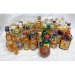 SELECTION OF VARIOUS BLENDED WHISKY MINIATURES INCLUDING WHITE HORSE CELLAR,