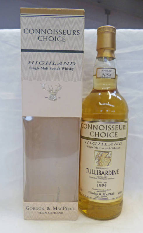 1 BOTTLE TULLIBARDINE 10 YEAR OLD SINGLE MALT WHISKY, DISTILLED 1994 - 70CL,