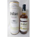 1 BOTTLE BENRIACH 16 YEAR OLD SINGLE MALT WHISKY LIMITED 1988 RELEASE - 70CL, 54.