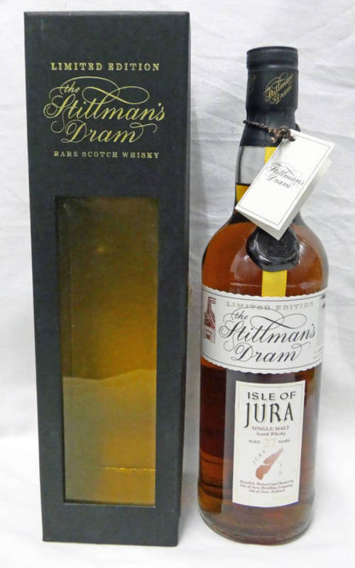 1 BOTTLE ISLE OF JURA 27 YEAR OLD SINGLE MALT WHISKY STILLMAN'S DRAM - 70CL, 45% VOLUME,