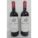 2 BOTTLES CHATEAU MONTROSE SAINT-ESTEPHE - VINTAGE 1996