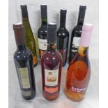 SELECTION OF SEVEN BOTTLES OF WINE INCLUDING CASTILLO PERELADA 2003 RESERVA,