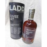 1 BOTTLE BRUICHLADDICH 21 YEAR OLD SINGLE MALT WHISKY, CUVEE 407 LA NOCHE BOCA ARRIBA - 700ML,