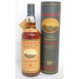 1 BOTTLE GLENMORANGIE 18 YEAR OLD SINGLE MALT WHISKY - 75CL, 43% VOL,