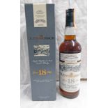 1 BOTTLE GLENDRONACH 18 YEAR OLD SINGLE MALT WHISKY, DISTILLED 1977 - 70CL, 43% VOLUME,